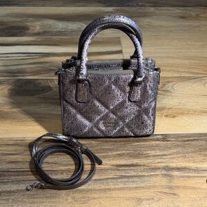 GUESS Silver Metallic Purse – Crossbody or Carry - Gently Used